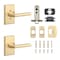 Sure-Loc Hardware Sure-Loc Hardware Logan Privacy Lever, Satin Brass LN102 SB - alternate 5